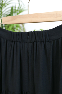 Belladonna Arc Pleat Midi Skirt Black (Backorder)