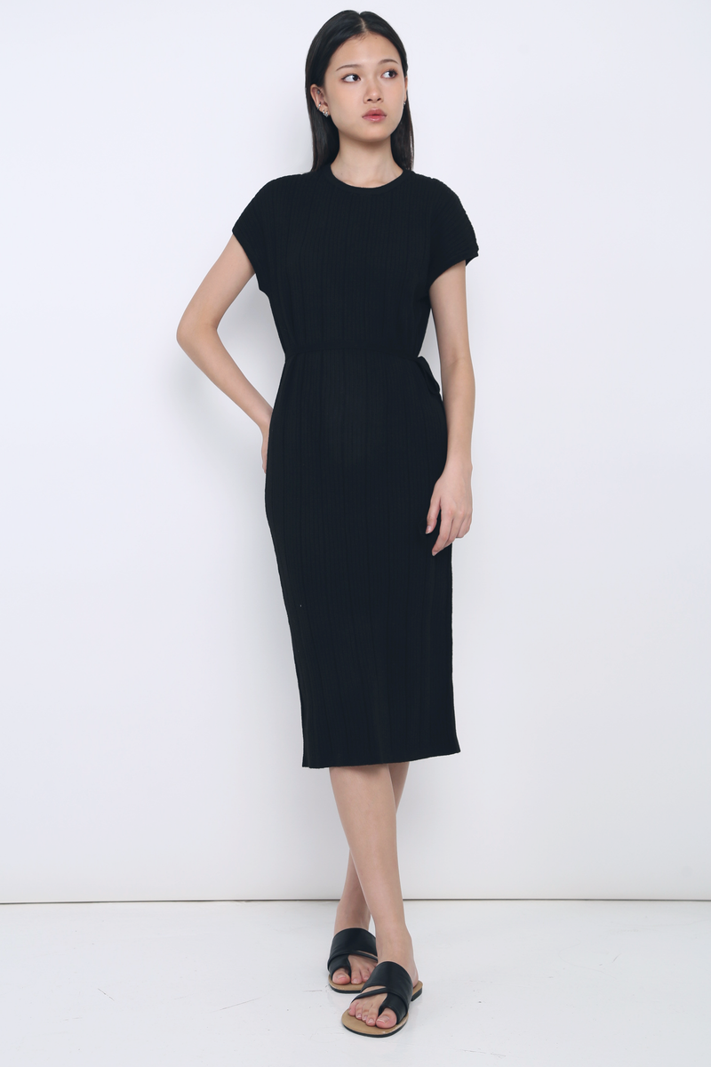Luca V2 Knit Midi Dress Black (Restock)