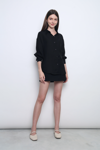 Modi Crepe Shirt Black