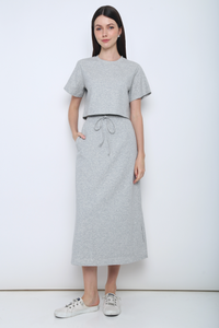 Bolin 2-Piece Sweater Skirt Set Grey
