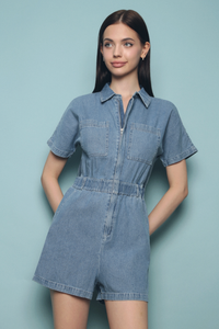 Cameron Denim Romper (Restock)