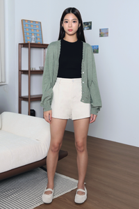 Capri V2 Cotton Denim Shorts Sand