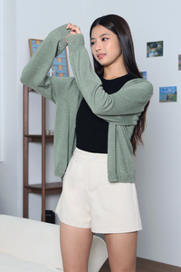 Capri V2 Cotton Denim Shorts Sand