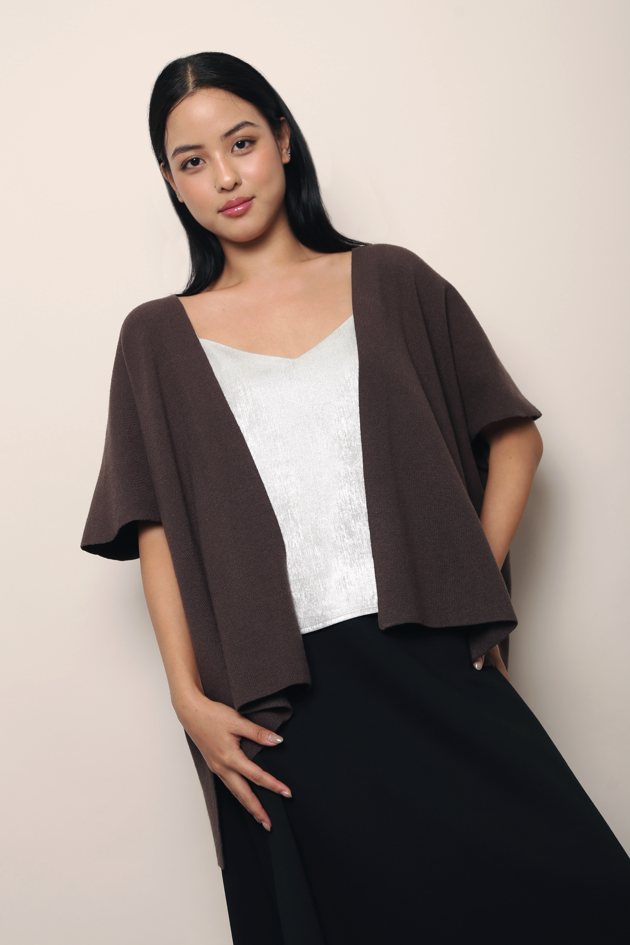 Chate V2 Drape Cardigan Brown (Backorder)