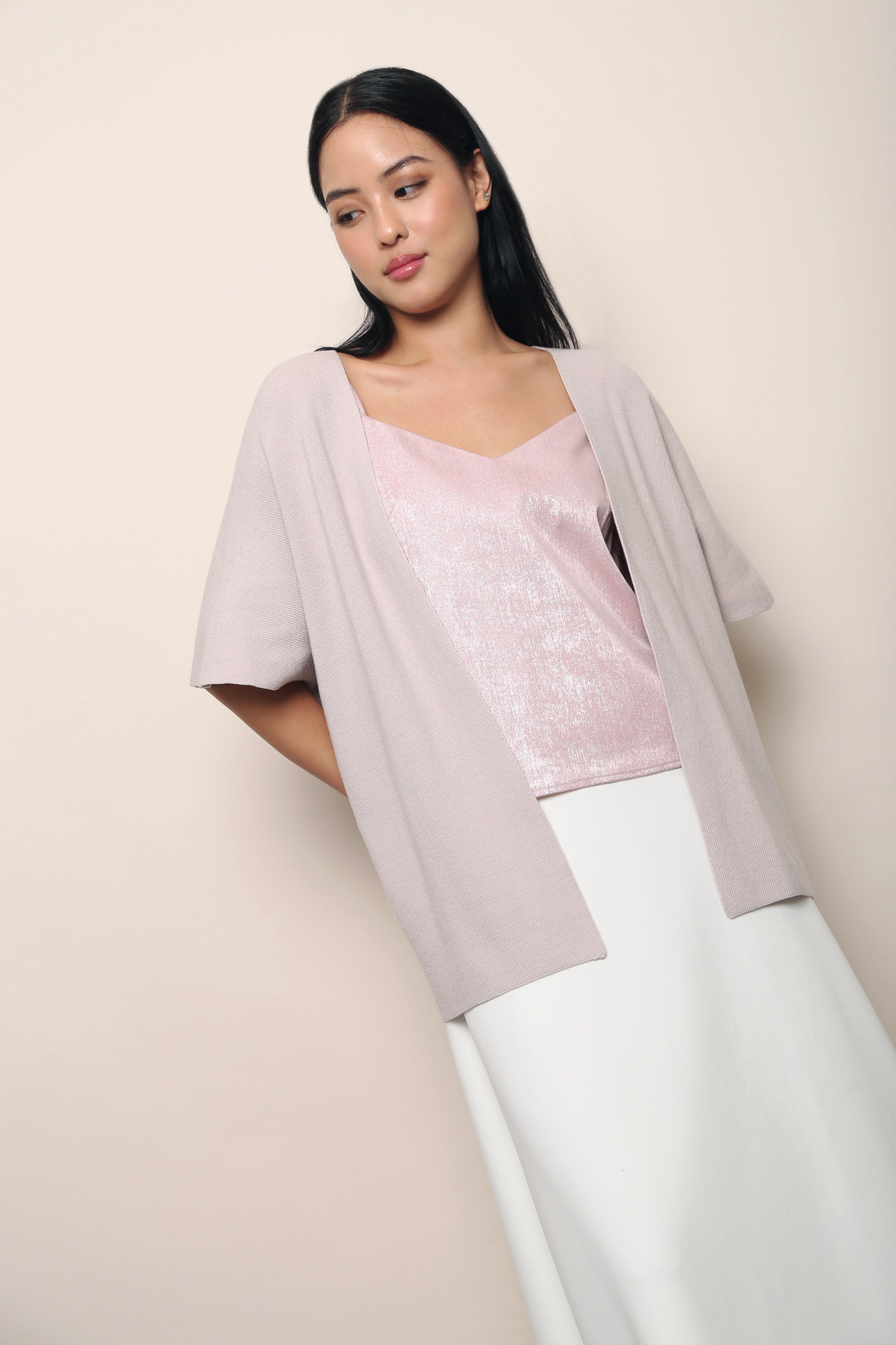 Chate V2 Drape Cardigan Greige (Backorder)