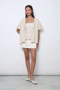 Chate V2 Drape Cardigan Cream (Backorder)