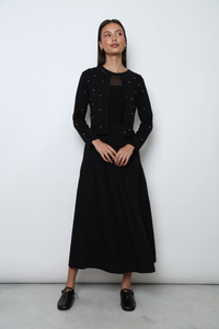 Como Pearl Knit Cardigan Black (Backorder)