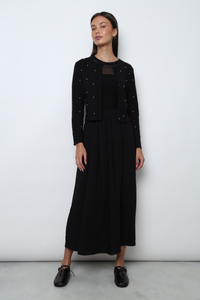 Como Pearl Knit Cardigan Black (Backorder)
