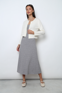 Como Pearl Knit Cardigan Beige