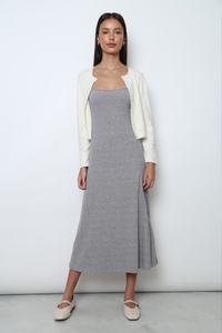 Como Pearl Knit Cardigan Beige