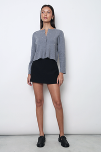 Como Pearl Knit Cardigan Grey