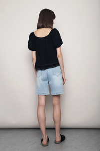 Cottage Crush Lace Top Black