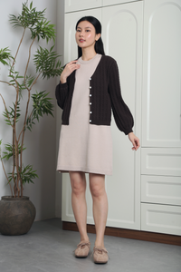 Cotton Tale Knit Cardigan Chestnut Brown