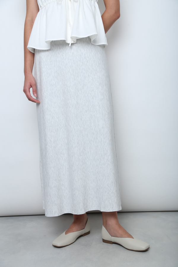 Court Midi Skirt Heather Grey