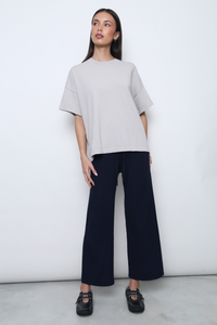 Darcy V2 Oversized Boxy Knit Stone White