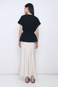 Dawn Kimono Wrap Blouse Black