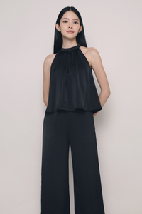 Petite Daydreamer Wide Leg Pants Black (Preorder II)