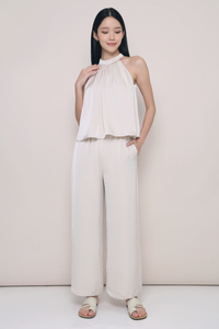 Petite Daydreamer Wide Leg Pants Pearl (Preorder II)