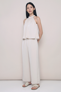 Daydreamer Wide Leg Pants Pearl (Preorder II)