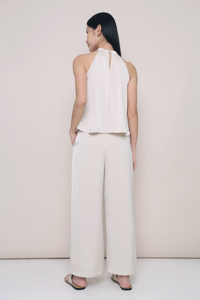 Daydreamer Wide Leg Pants Pearl (Preorder II)