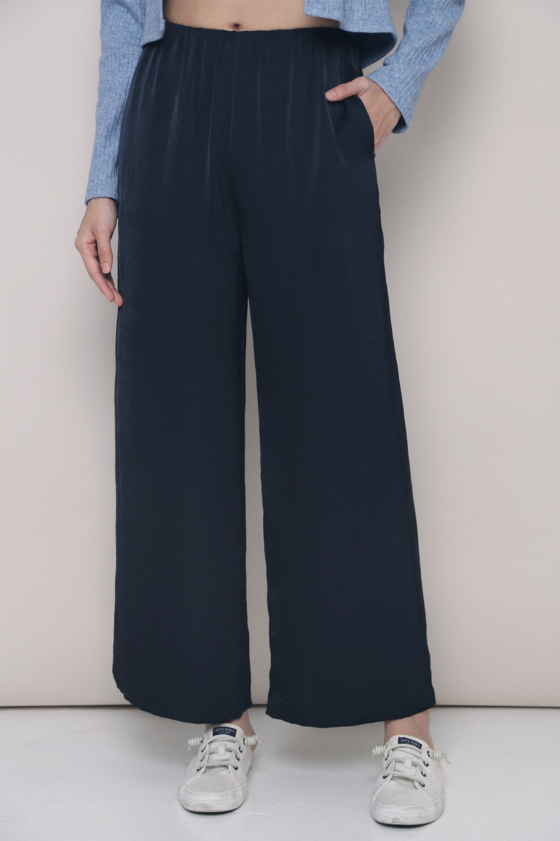 Daydreamer Wide Leg Pants Navy (Preorder II)