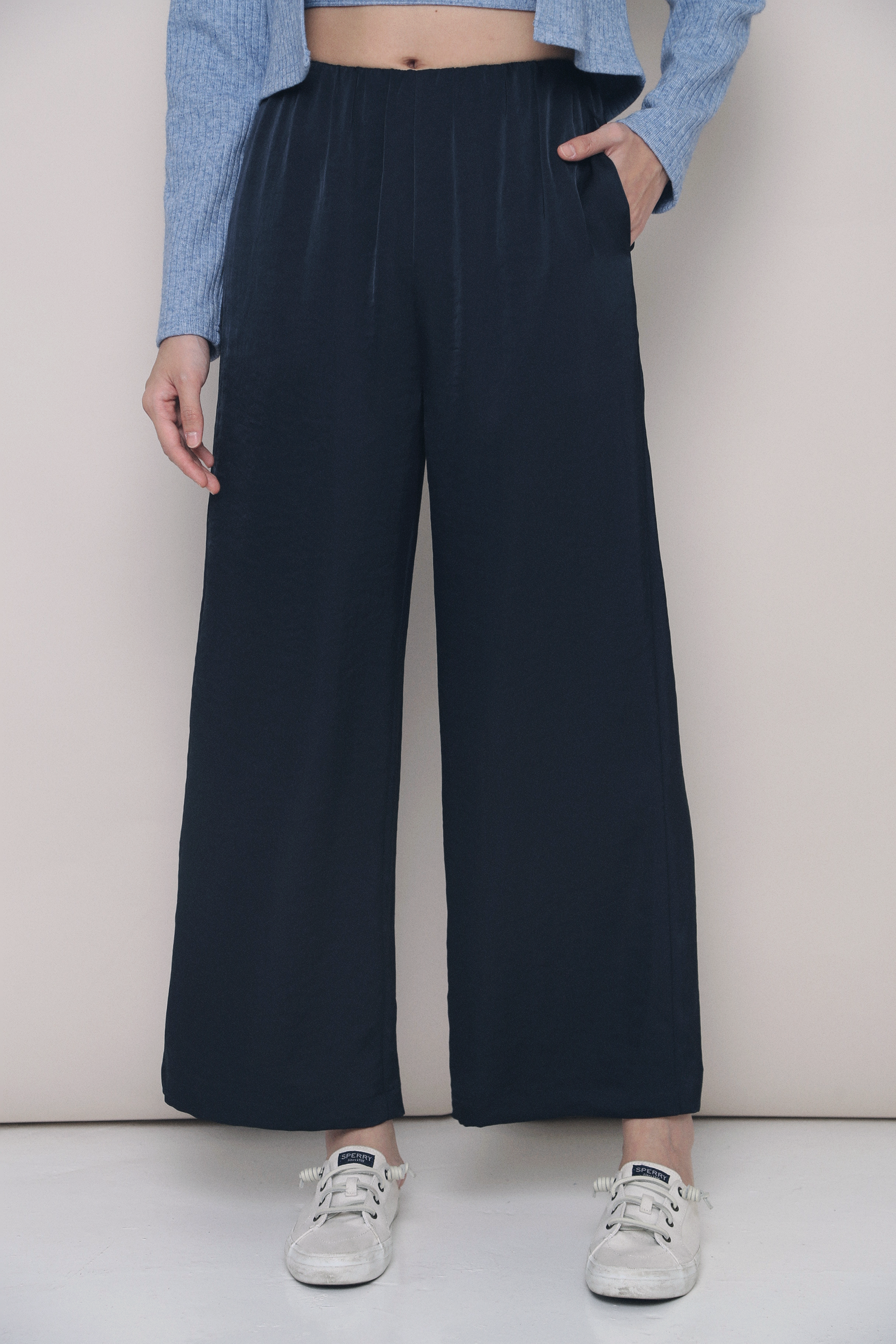 Daydreamer Wide Leg Pants Navy (Preorder II)