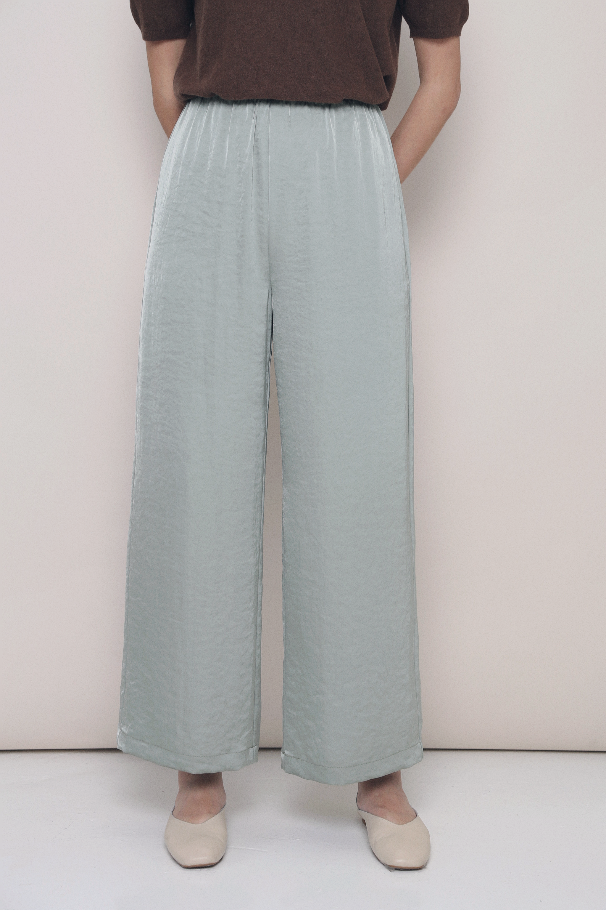 Daydreamer Wide Leg Pants Sage (Preorder II)