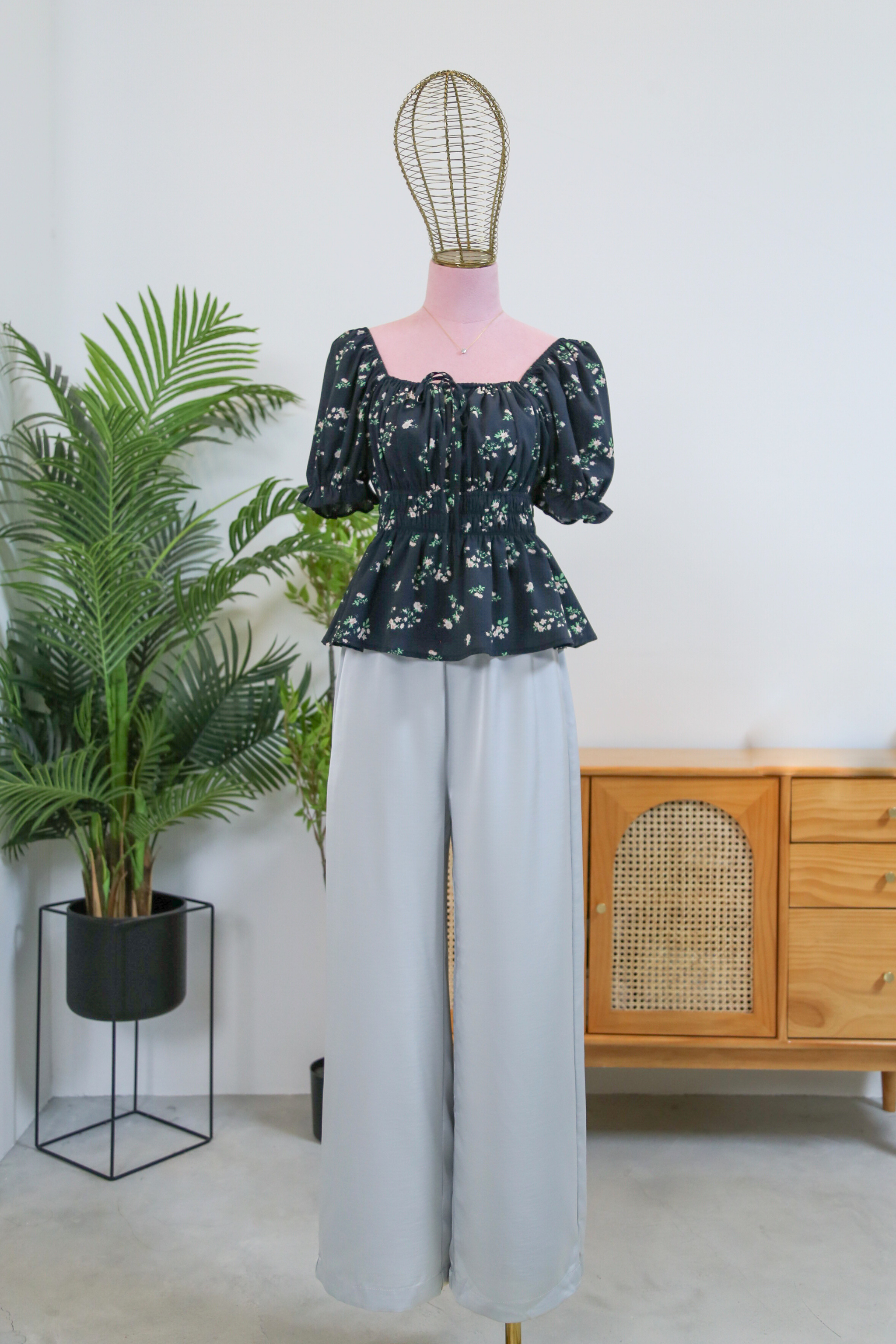 (Petite) Daydreamer 2.0 Wide Leg Pants Icy Blue (Backorder)