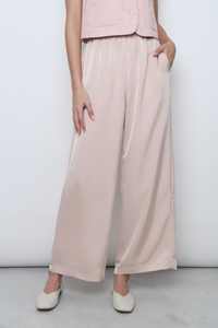 (Regular) Daydreamer 2.0 Wide Leg Pants Champagne Rose (Restock)