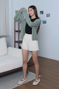 Eclat Eyelet Cardigan Sage