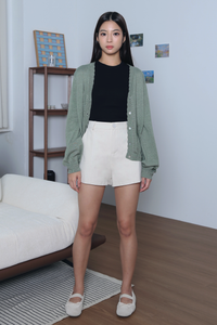 Eclat Eyelet Cardigan Sage