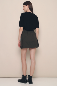 Eli Breezy Knit Blouse Black
