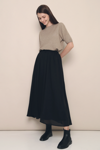 Hathaway Airy Maxi Skirt Black