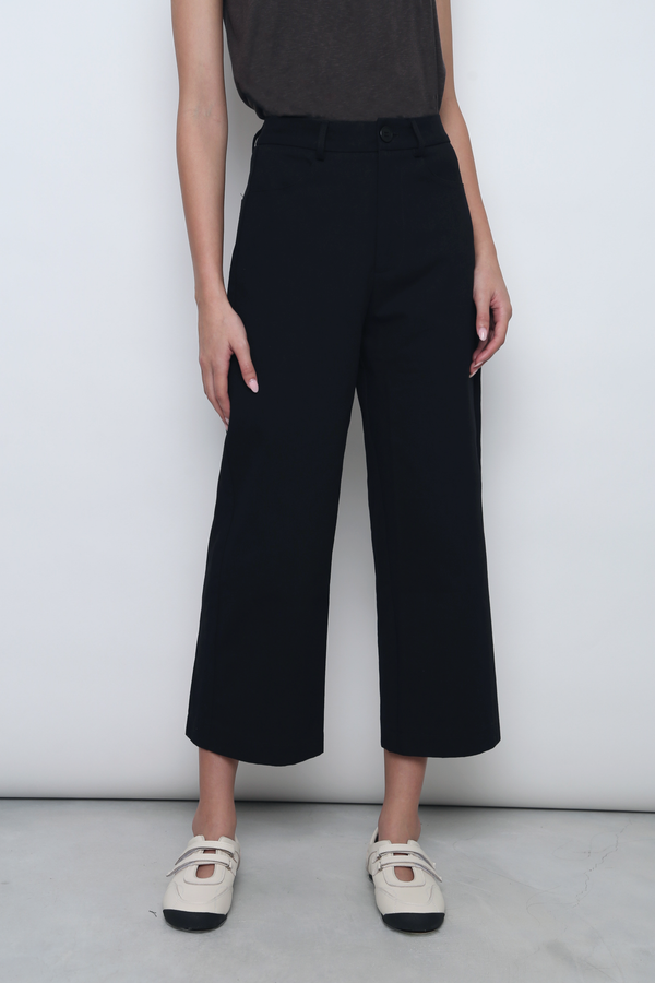 Elm Street Straight Leg Pants Black (Restock)