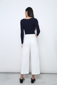 Elm Street Straight Leg Pants White (Backorder)