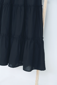 Eloise Tiered Maxi Skirt Black