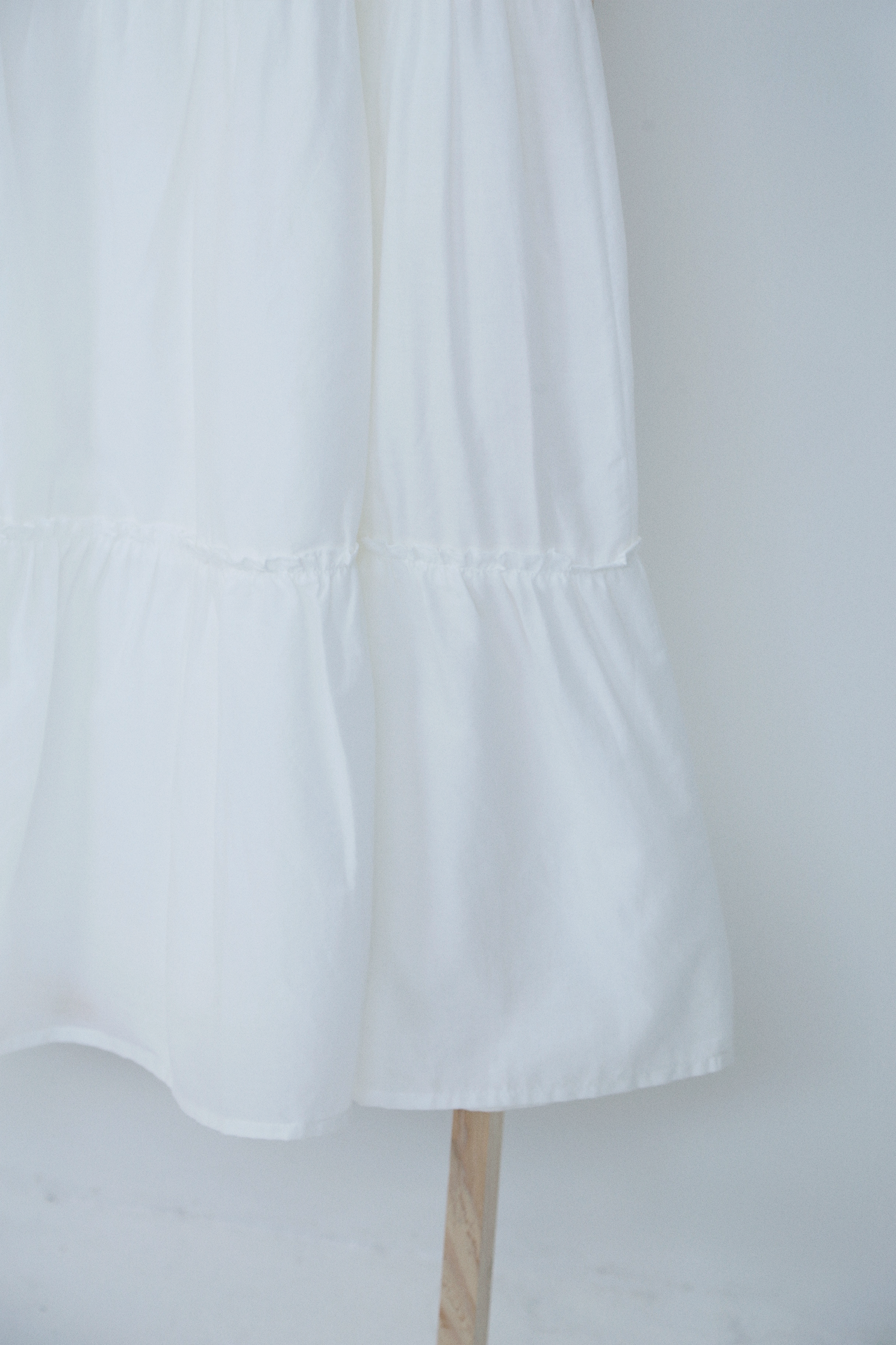 Eloise Tiered Maxi Skirt White