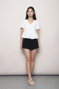 Empire Babydoll Top White