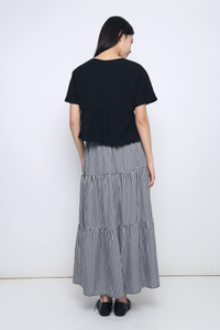 Everyday Babydoll Blouse Black (Restock)