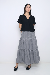 Everyday Babydoll Blouse Black (Restock)