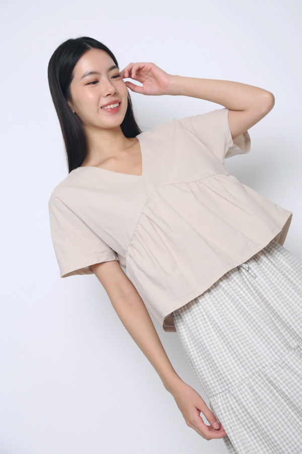 Everyday Babydoll Blouse Ivory