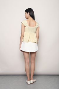 Fan Flair V2 Babydoll Top Daffodil Yellow