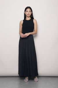 First Light Midaxi Skirt Black