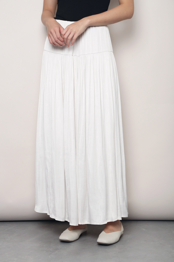 First Light Midaxi Skirt Ivory