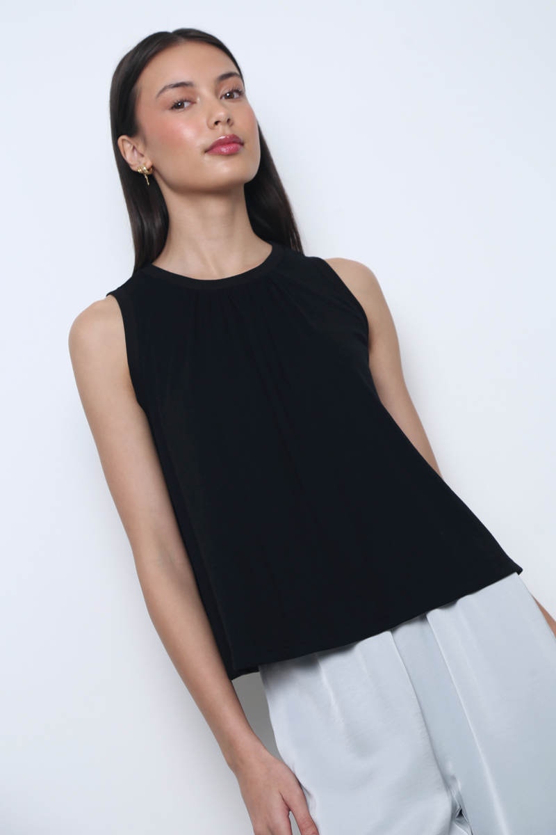 Flint Muscle Tank Black