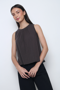 Flint Muscle Tank Gunmetal Grey