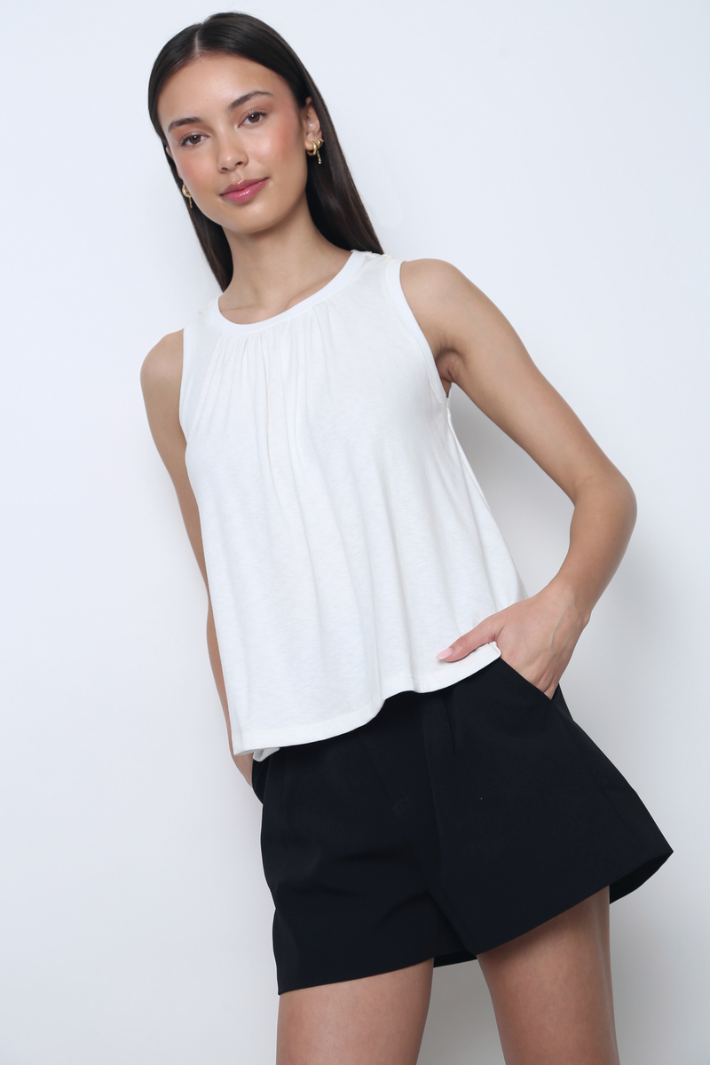 Flint Muscle Tank White