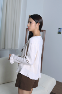 Golden Girl Pearl Cardigan Malt