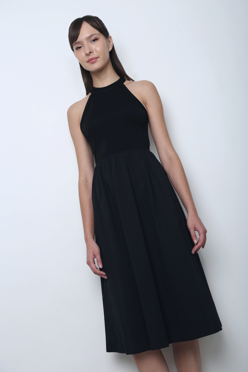 Grace Theory Midi Dress Black