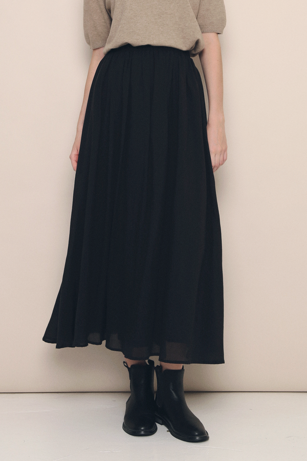 Hathaway Airy Maxi Skirt Black